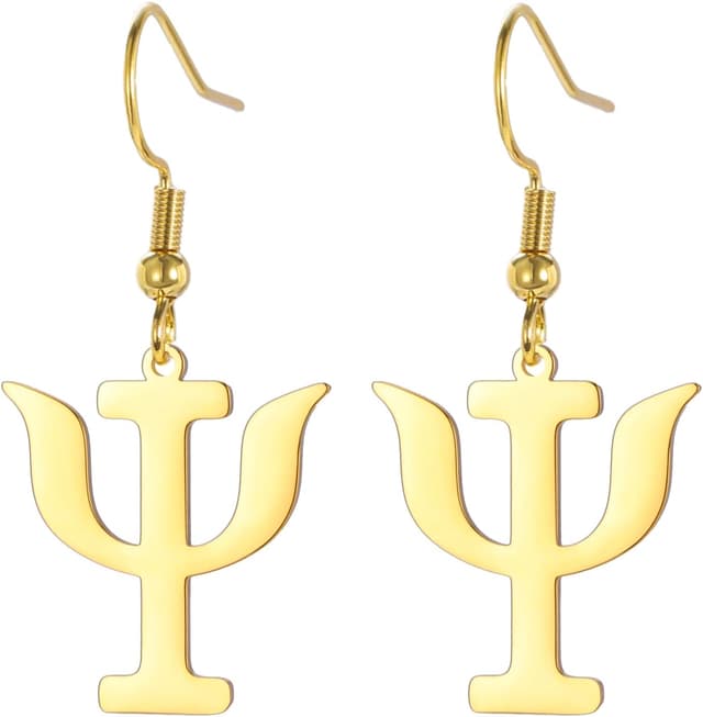 Detalle de EUEAVAN Psi-Symbol Creolen für Frauen