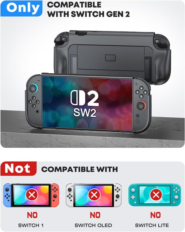 Thumbnail 6 de Nintendo Switch 2 Grip Protective Case, dockable
