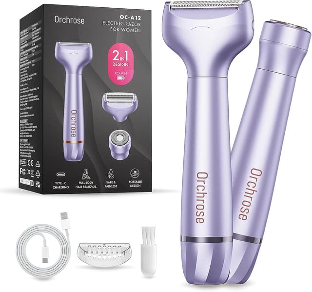 Detalle de Orchrose Electric Razor 2-in-1 10,000 RPM