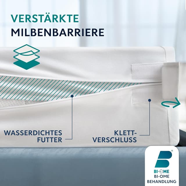 Detalle de Dreamzie Matratzenbezug 90 x 200 für Allergiker
