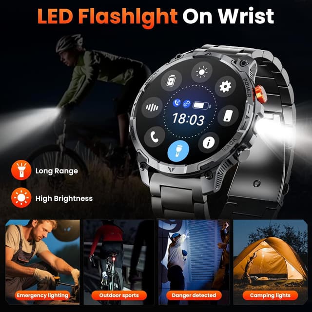 Detalle de Military smartwatch 1.75-inch