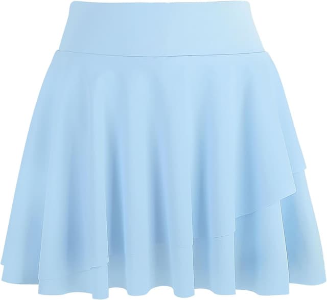 Thumbnail 6 de Bezioner Girls Pleated Tennis Skirt (High-Waist) with Built-In Shorts and Pockets