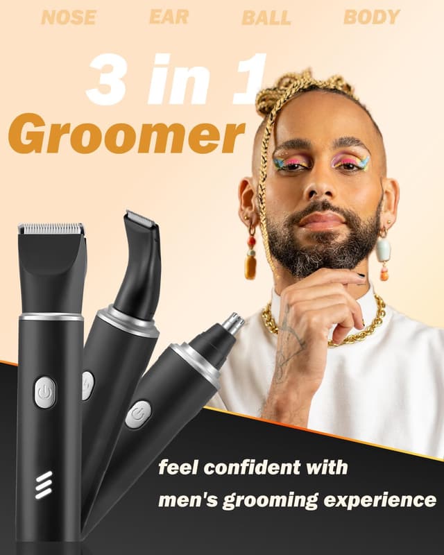 Detalle 2 de Electric beard trimmer 3 in 1 USB-C