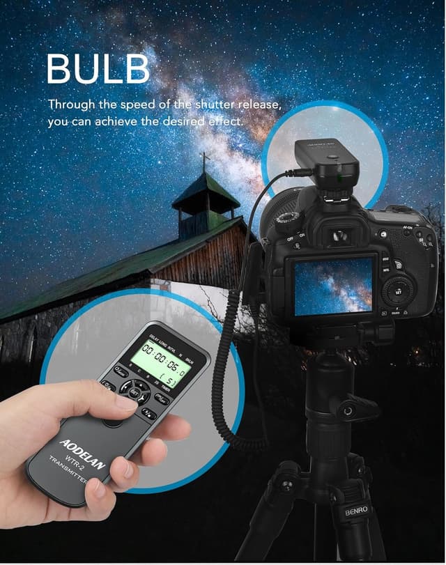 Thumbnail 4 de AODELAN WTR-2 Wireless Shutter Release 60M