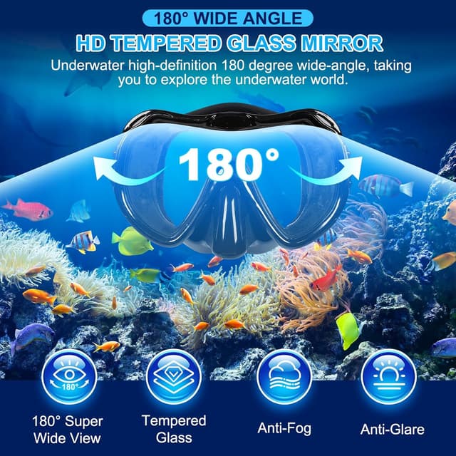 Detalle de Mengine Snorkel Set for adults snorkelling