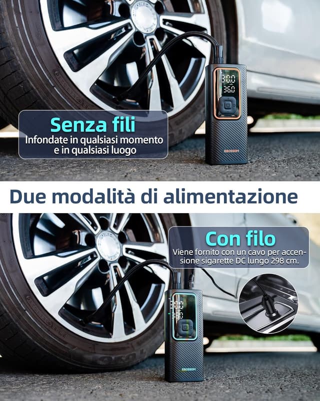 Detalle de Compressore aria portatile 150 PSI 12V