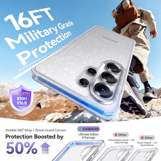 Detalle 1 de CASEKOO Pearl Glitter Case for Galaxy S26 Ultra