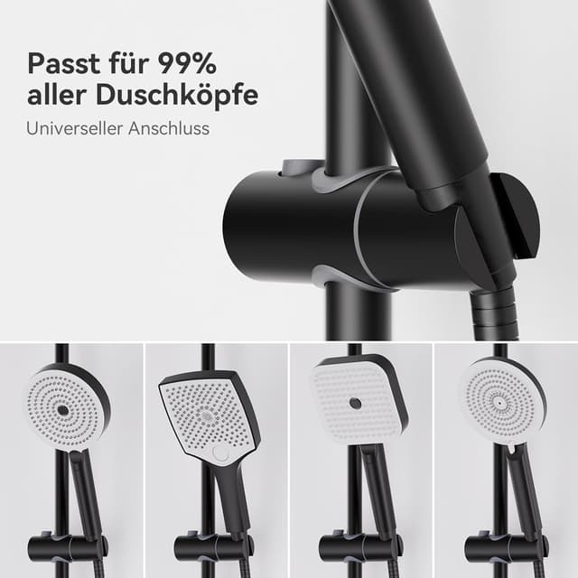 Thumbnail 5 de Auralum Asta doccia 65 cm saliscendi in acciaio inox