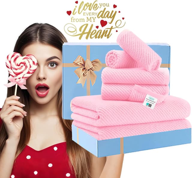 Thumbnail 5 de Pink Towels Towel Set of 6 with 30" Bath Towels