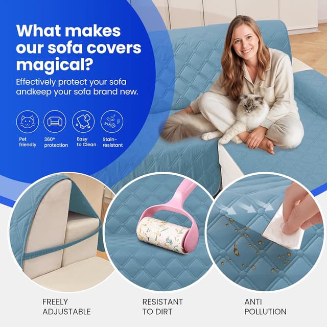 Thumbnail 5 de Ystyle housse canapé 4 places imperméable