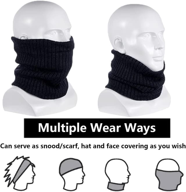 Detalle 2 de Fleece snood neck warmer for winter