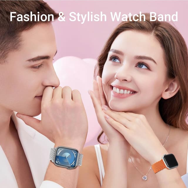 Detalle 2 de Higgs braided magnetic stretch strap for Apple Watch (38–49mm)