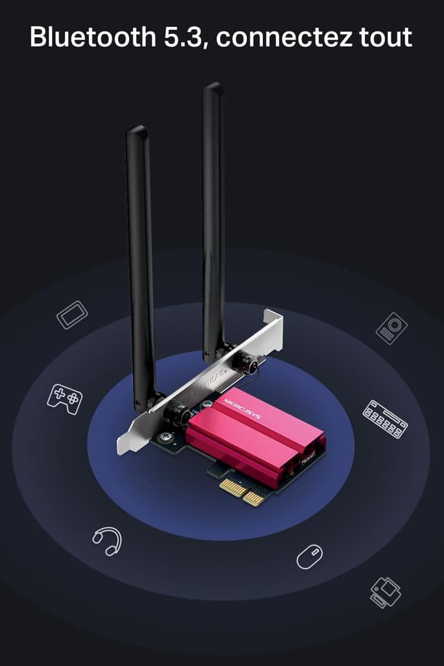 Thumbnail 4 de Mercusys MA86XE Carte Wi‑Fi 6E AXE5400