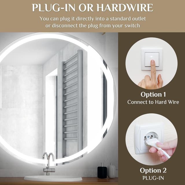 Thumbnail 5 de Clevich Specchio da Bagno LED Rotondo 60 cm con luci dimmerabili đŞ