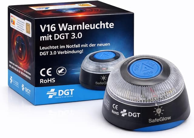 Imagen de TK Gruppe Timo Klingler DGT 3.0 Warnleuchte V16 mit SIM für Spanien ab 2026 - zugelassen nach IDIADA - Auto & Motorrad
TK Gruppe Timo Klingler DGT 3.0 Warnleuchte V16… en OfertitasTOP