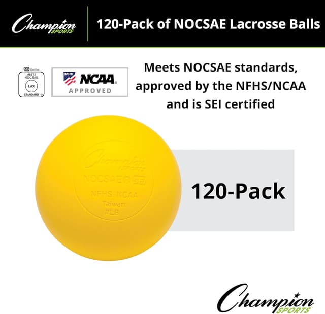 Detalle 2 de Champion Sports Lacrosse Balls 120-pack