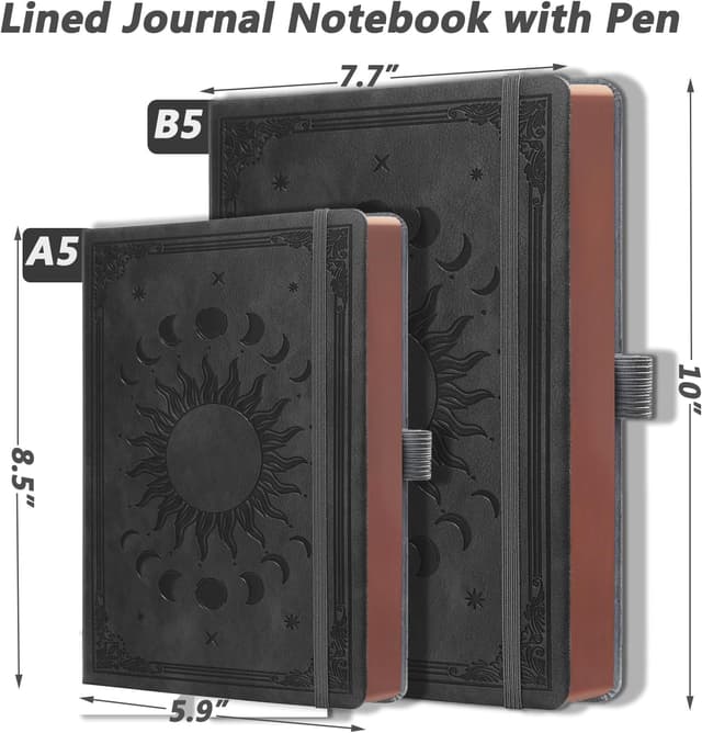 Thumbnail 6 de B5 lined journal with pen set, 360 pages