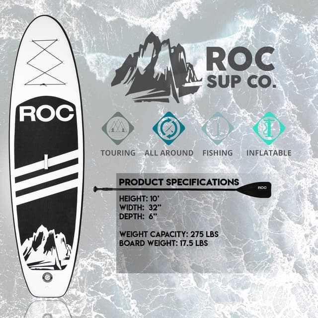 Thumbnail 3 de Roc Inflatable SUP 33" Deck for All Ages