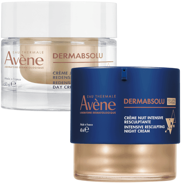 Detalle de Avène Dermabsolu crema día y bálsamo