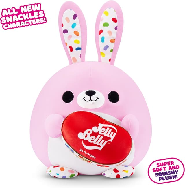 Detalle 2 de Snackles Serie 2 Snackle 35 cm (Flossie) von ZURU – kuscheliges Plüschspielzeug mit Snack-Marken-Accessoire