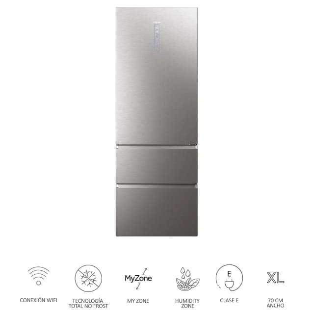 Detalle 2 de Haier HTW7720ENMP combi 483 L No Frost
