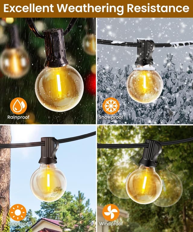 Detalle de Rintea Catena Luminosa da Esterno da 20 m con 30+2 LED 2700K IP44