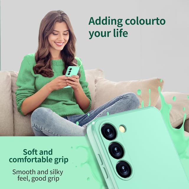 Thumbnail 6 de Watana for Samsung Galaxy S23 5G Case in Liquid Silicone (Mint Green) — shockproof, dustproof full-body cover