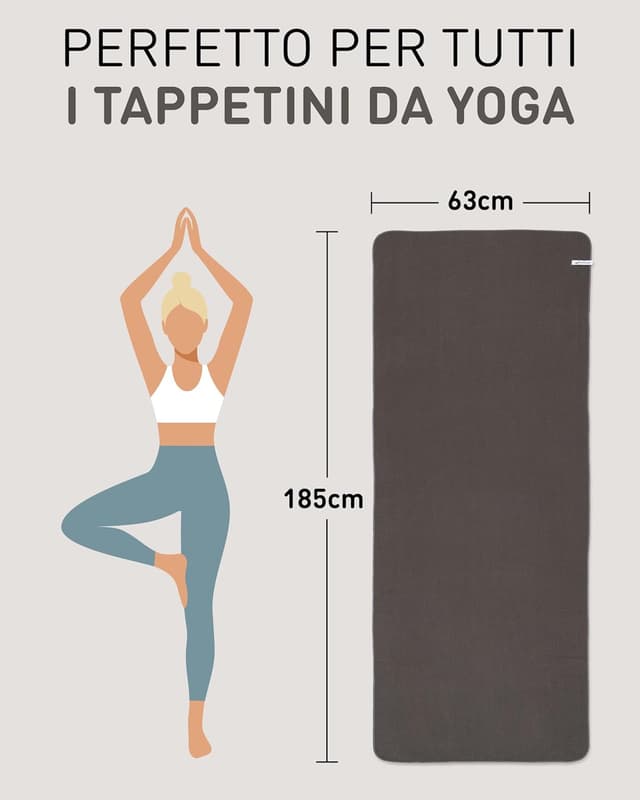 Thumbnail 5 de Fit-Flip asciugamano da yoga 185 x 63