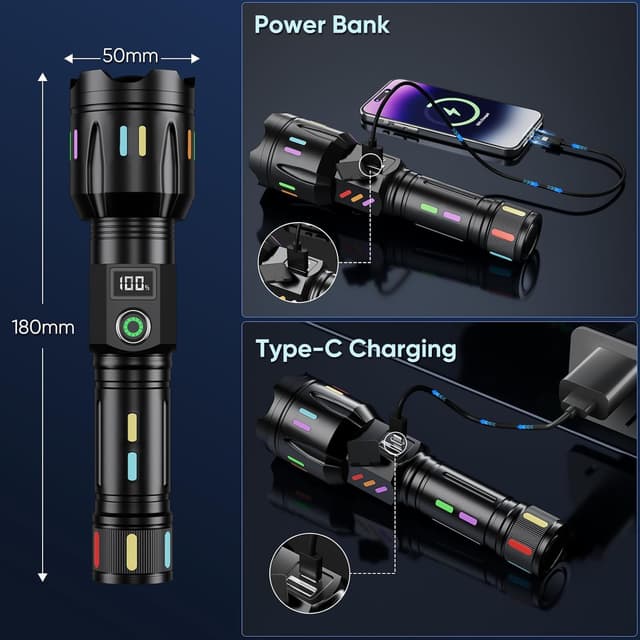 Thumbnail 5 de K Kasonic linterna LED recargable con zoom