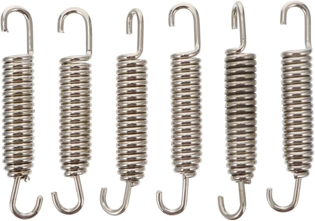 Detalle de Hemobllo 6-teiliges Auspufffedern-Set (2,56 Zoll) aus Edelstahl – zur Befestigung am Krümmer