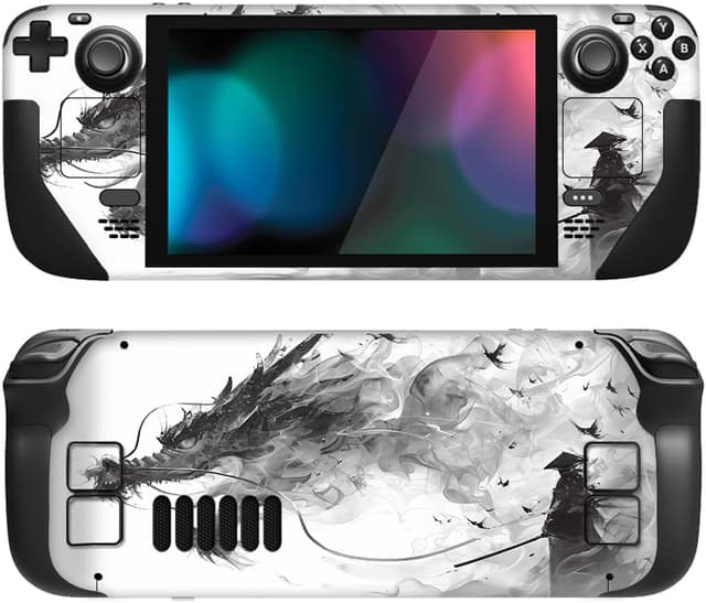 Detalle de playvital Custom Stickers for Steam Deck LCD – Full Protective Skin Decal Set in Mistborn Dragon