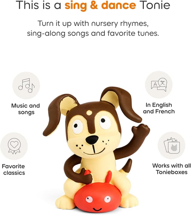 Detalle de Toniebox 2 Audio Player Starter Set for Kids 1+ with Playtime Puppy (Sky Blue)