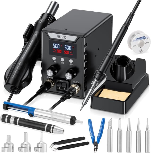Detalle de Lötstation Heißluft Lötkolben-Set 60 W