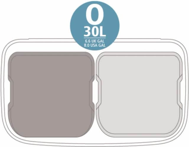 Thumbnail 7 de Brabantia Bo Touch Bin 2 x 30 Liter Mineralbeton-Grau