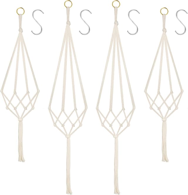 Detalle de flintronic Hanging Planters Baskets 80cm pack