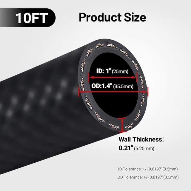 Thumbnail 1 de EVIL ENERGY 1" Fuel Transfer Hose 10FT ⛽