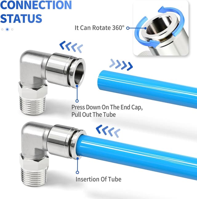 Thumbnail 4 de ERGAOBOY 2x10mm Rohr Ø x 1/8 BSP Edelstahl