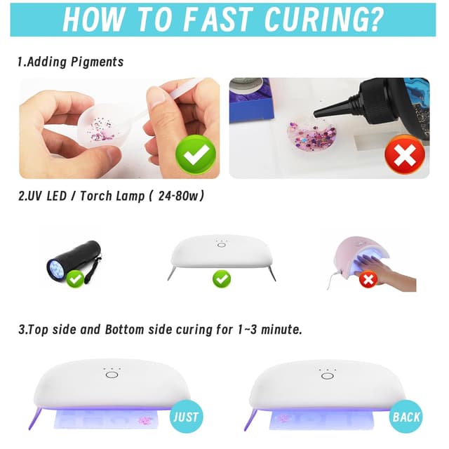 Thumbnail 6 de UV Harz 500g „Upgrade UV Resin“ – kristallklares, schnell aushärtendes UV-Epoxidharz für DIY