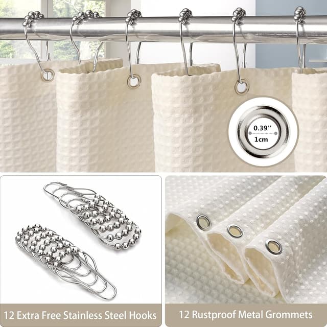 Detalle 2 de VANZAVANZU Rideau de douche 182x198 cm