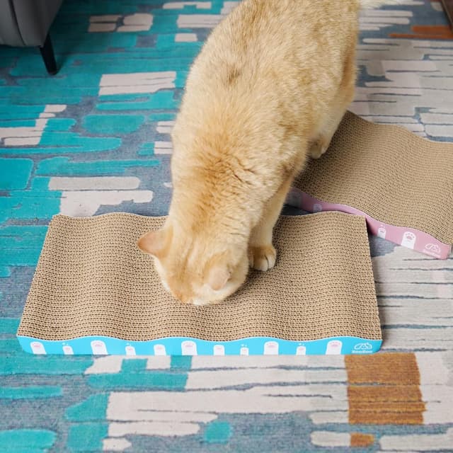 Thumbnail 2 de ZooZoo 2-Pack Curved Corrugated Cat Scratchers