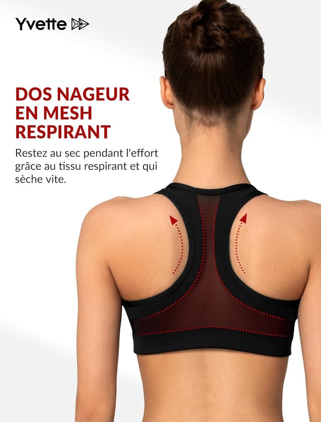 Thumbnail 1 de Yvette Soutien-Gorge Sport Zippée Devant