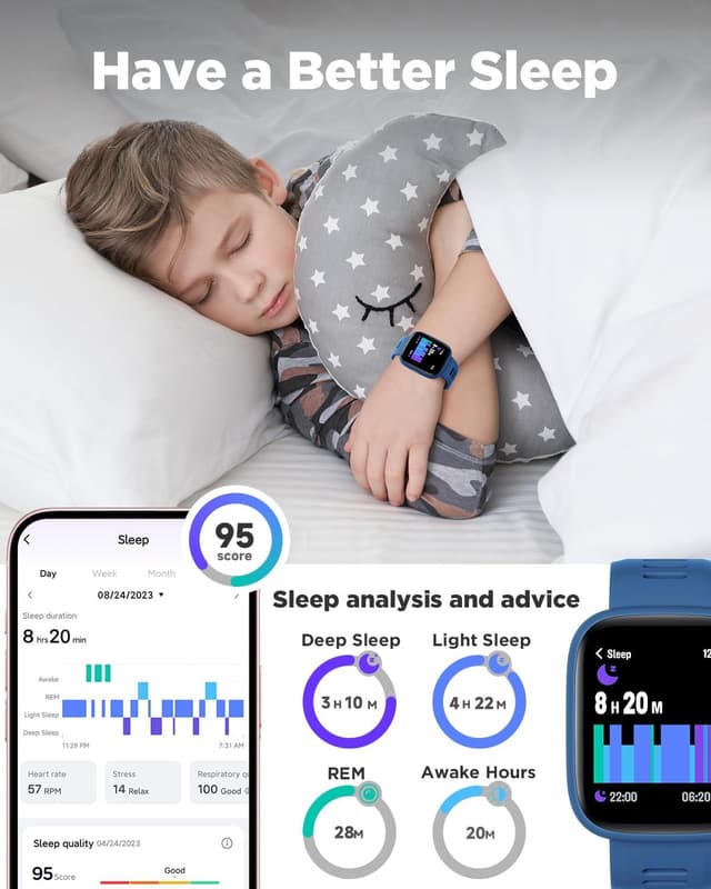 Detalle 2 de BIGGERFIVE Kids Smart Watch 1.8" fitness tracker