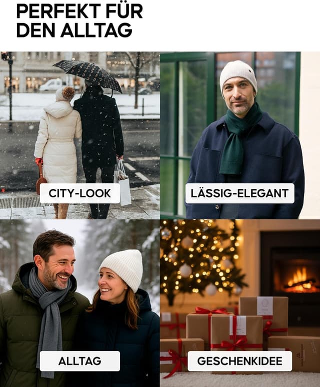 Detalle 2 de DANISH ENDURANCE Merinowolle Schal 90% Merino