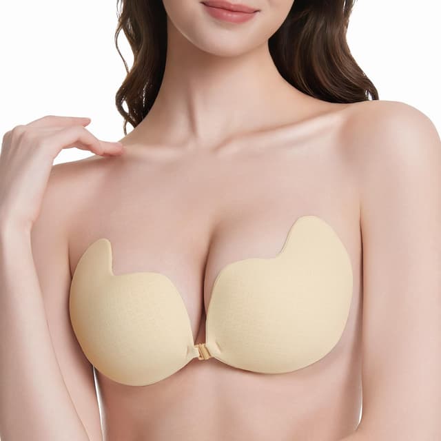 Detalle de Klebe BH Push-up Trägerloser & rückenfreier Klebe-BH ohne Träger (Super Push-up, wasser- und schweißfest)