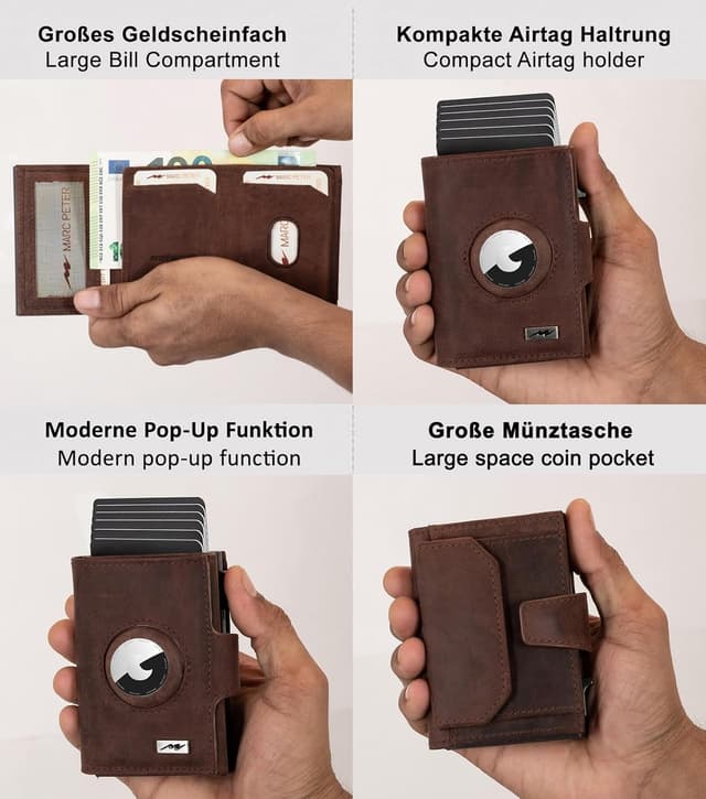 Detalle 2 de Marc Peter Chicago Airtag Geldbörse