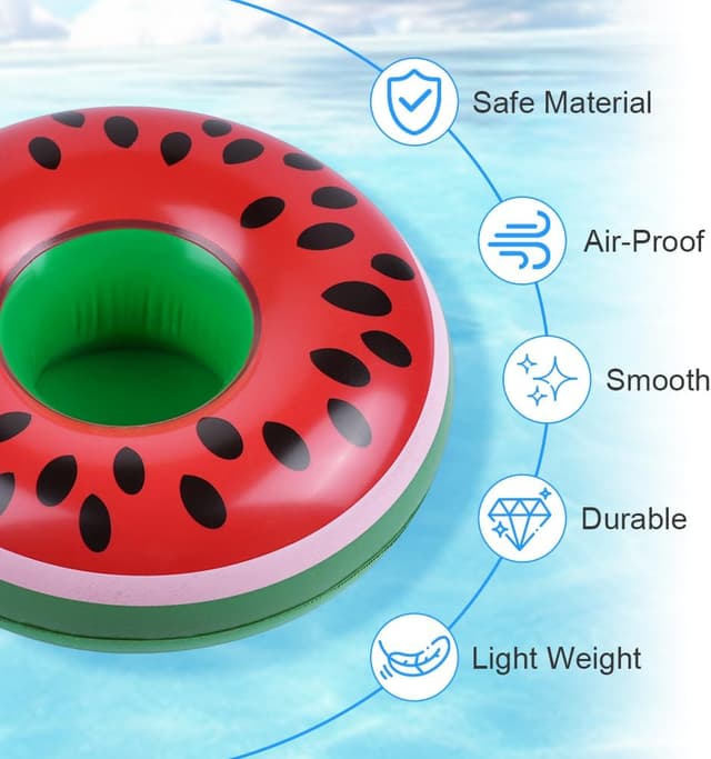 Thumbnail 3 de AUYAO Portabibite gonfiabile 8 pezzi per piscina 🏖