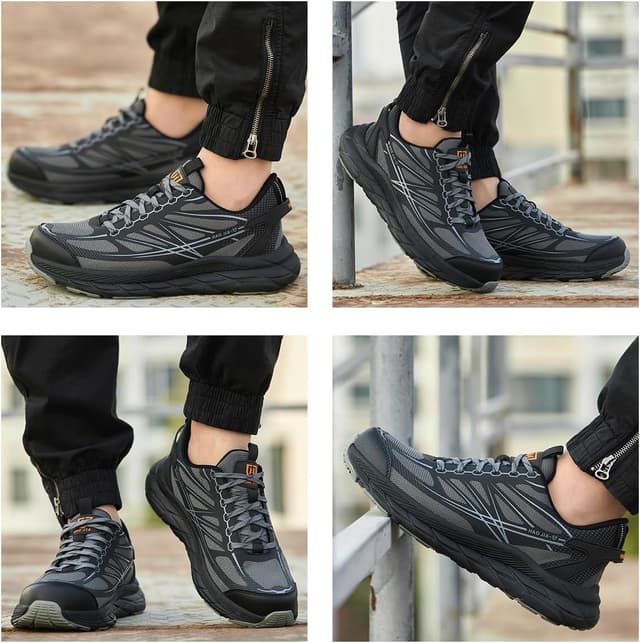 Detalle 2 de RUGNOR Safety Trainers Steel Toe Cap Trainers for Men & Women – lightweight, breathable, non-slip work shoes