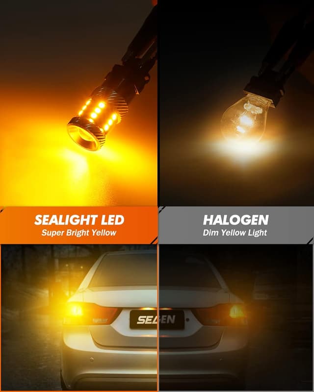 Detalle de SEALIGHT 3157 LED Turn Signal Bulb 600% brighter