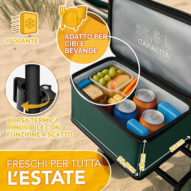 Thumbnail 5 de TRESKO Carrello pieghevole con tetto 150 kg