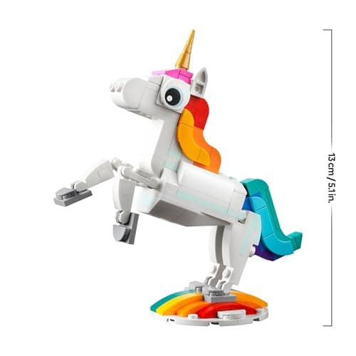 Thumbnail 6 de LEGO Creator 3 en 1 Unicornio Mágico (31140): unicornio transformable en caballito de mar o pavo real